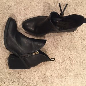 Black ankle boots
